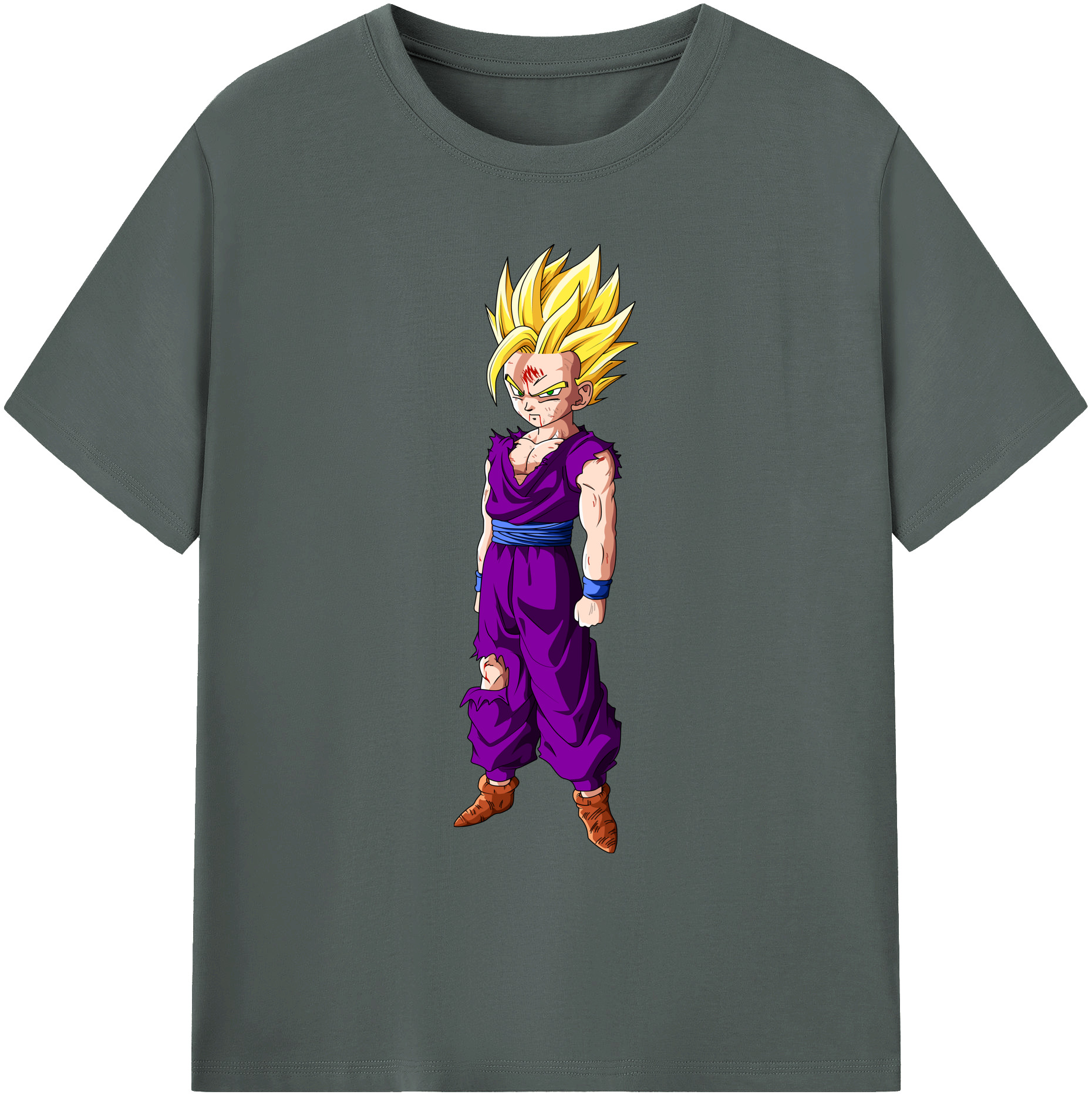 （画像用） ドラゴンボール 孫 悟飯（そんごはん）DRAGON BALL Son Gohan 綿100％ メンズ半袖Tシャツ｜肌触りやわらか＆通気性